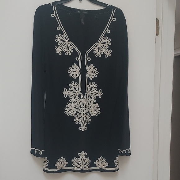 INC International Concepts Black and White Tunic - Picture 1 of 3
